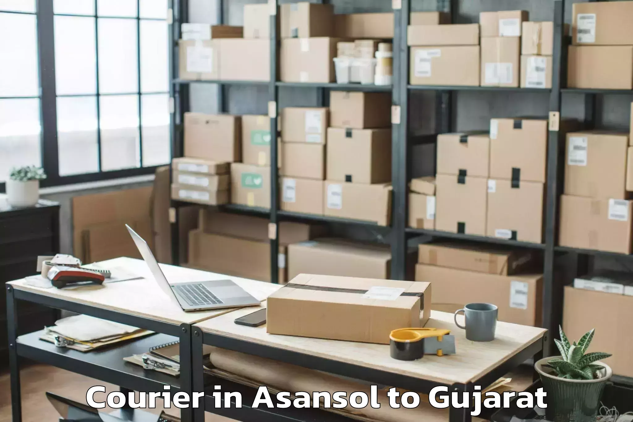 Easy Asansol to Mahuva Courier Booking